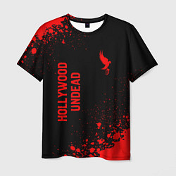 Футболка мужская Hollywood Undead - red gradient вертикально, цвет: 3D-принт