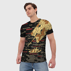 Футболка мужская Сленг геймеров танкистов, цвет: 3D-принт — фото 2