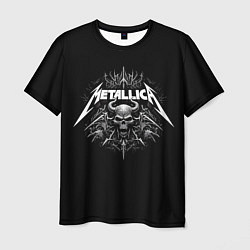 Футболка мужская The horned skull - Metallica, цвет: 3D-принт
