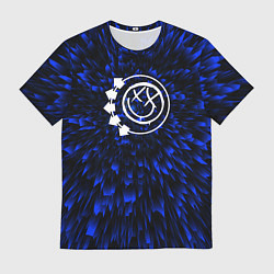Футболка мужская Blink 182 blue energy, цвет: 3D-принт