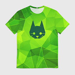 Футболка мужская Stray green poly, цвет: 3D-принт