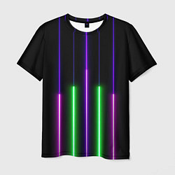 Футболка мужская Color Purple green pink, цвет: 3D-принт