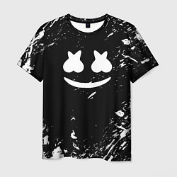 Футболка мужская Marshmello брызги красок, цвет: 3D-принт