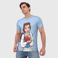 Футболка мужская Beautiful Belle - big pictures, цвет: 3D-принт — фото 2