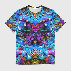 Футболка мужская Абстракция стекло узор, цвет: 3D-принт