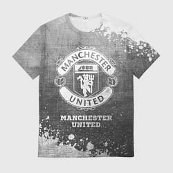 Футболка мужская Manchester United - grey gradient, цвет: 3D-принт