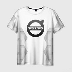 Футболка мужская Volvo white poly, цвет: 3D-принт