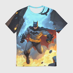 Футболка мужская Бэтмен в прыжке, цвет: 3D-принт