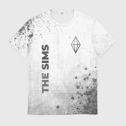 Футболка мужская The Sims - white gradient вертикально, цвет: 3D-принт