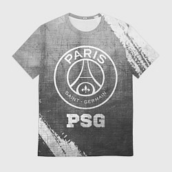 Футболка мужская PSG - grey gradient, цвет: 3D-принт