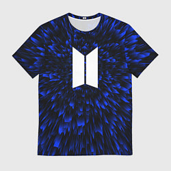 Футболка мужская BTS blue energy, цвет: 3D-принт