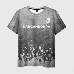 Футболка мужская Danganronpa - grey gradient посередине, цвет: 3D-принт