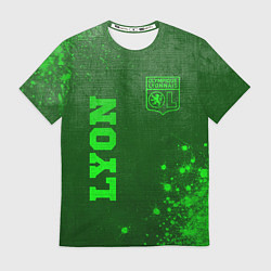 Футболка мужская Lyon - green gradient вертикально, цвет: 3D-принт