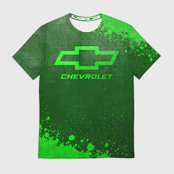 Футболка мужская Chevrolet - green gradient, цвет: 3D-принт