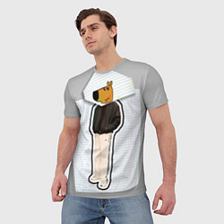 Футболка мужская Чиловый парень - свидетель мем, цвет: 3D-принт — фото 2