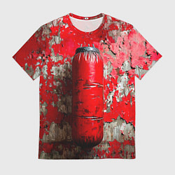 Футболка мужская Красная боксерская груша, цвет: 3D-принт