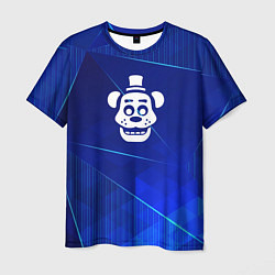 Футболка мужская FNAF blue poly, цвет: 3D-принт