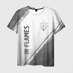 Футболка мужская In Flames - white gradient вертикально, цвет: 3D-принт