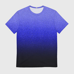 Футболка мужская Градиент индиго из синего в чёрный, цвет: 3D-принт