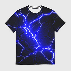 Футболка мужская Color blue black, цвет: 3D-принт