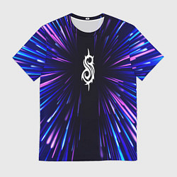 Футболка мужская Slipknot neon energy, цвет: 3D-принт