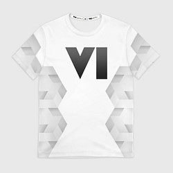 Футболка мужская GTA 6 white poly, цвет: 3D-принт