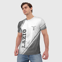 Футболка мужская Lazio - white gradient вертикально, цвет: 3D-принт — фото 2