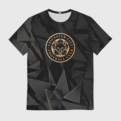 Футболка мужская Leicester City golden poly, цвет: 3D-принт