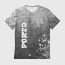 Футболка мужская Porto - grey gradient вертикально, цвет: 3D-принт