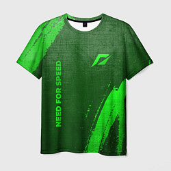 Футболка мужская Need for Speed - green gradient вертикально, цвет: 3D-принт