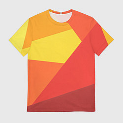 Футболка мужская Яркие треугольники, цвет: 3D-принт