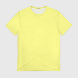 Футболка мужская Сливочно жёлтый цвет, цвет: 3D-принт