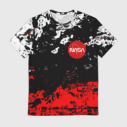 Мужская футболка Nasa краски