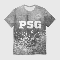 Футболка мужская PSG - grey gradient посередине, цвет: 3D-принт