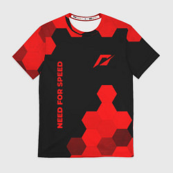 Футболка мужская Need for Speed - red gradient вертикально, цвет: 3D-принт