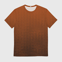 Футболка мужская Красно-коричневый текстурированный градиент, цвет: 3D-принт