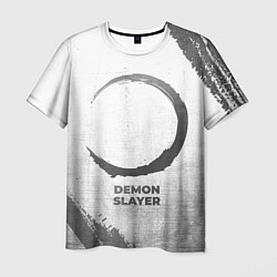 Футболка мужская Demon Slayer - white gradient, цвет: 3D-принт