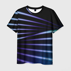 Футболка мужская Color black blue, цвет: 3D-принт