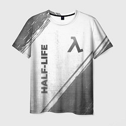 Футболка мужская Half-Life - white gradient вертикально, цвет: 3D-принт