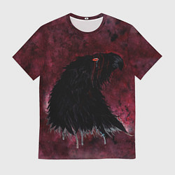Футболка мужская Орёл с шрамом на фоне кровавого неба, цвет: 3D-принт