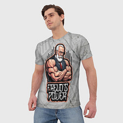 Футболка мужская Cила Зигмунда Фрейда, цвет: 3D-принт — фото 2