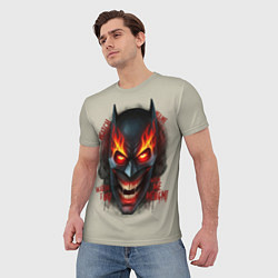 Футболка мужская Огенный Бэтмент, цвет: 3D-принт — фото 2