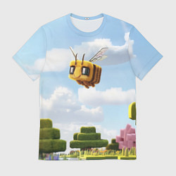 Футболка мужская Пчёлка - Minecraft, цвет: 3D-принт