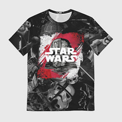 Футболка мужская Звездные войны патерн с героями, цвет: 3D-принт