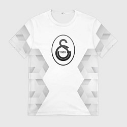 Футболка мужская Galatasaray white poly, цвет: 3D-принт