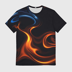 Футболка мужская The color is fire orange, цвет: 3D-принт