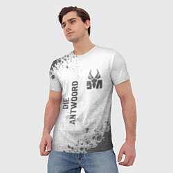 Футболка мужская Die Antwoord - white gradient вертикально, цвет: 3D-принт — фото 2