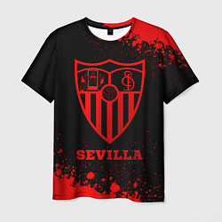 Футболка мужская Sevilla - red gradient, цвет: 3D-принт