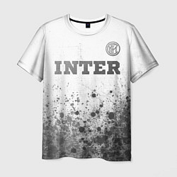 Футболка мужская Inter - white gradient посередине, цвет: 3D-принт
