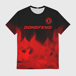 Футболка мужская Dongfeng - red gradient посередине, цвет: 3D-принт